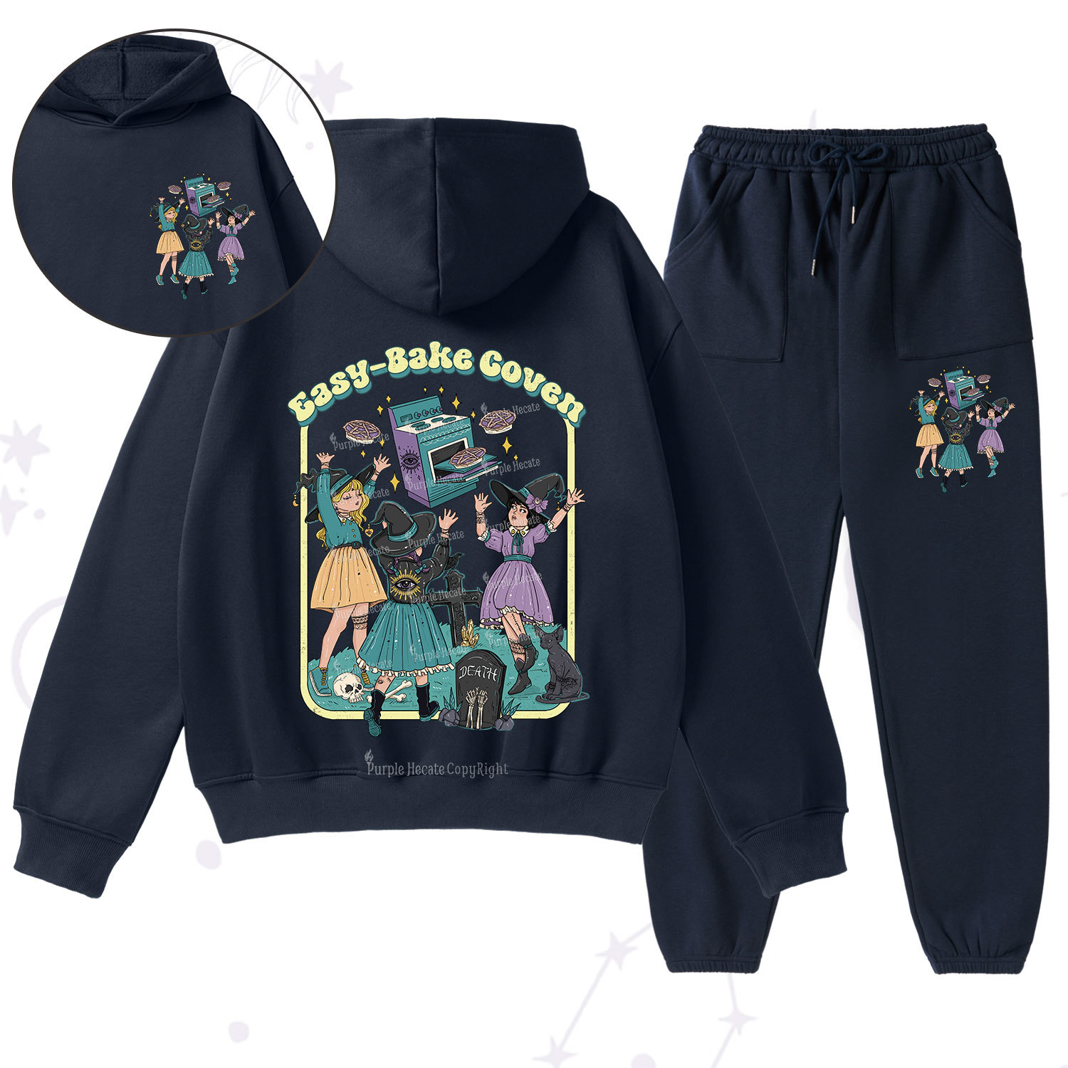 Purplehecate Easy Bake Coven Fleece Hoodie Suit