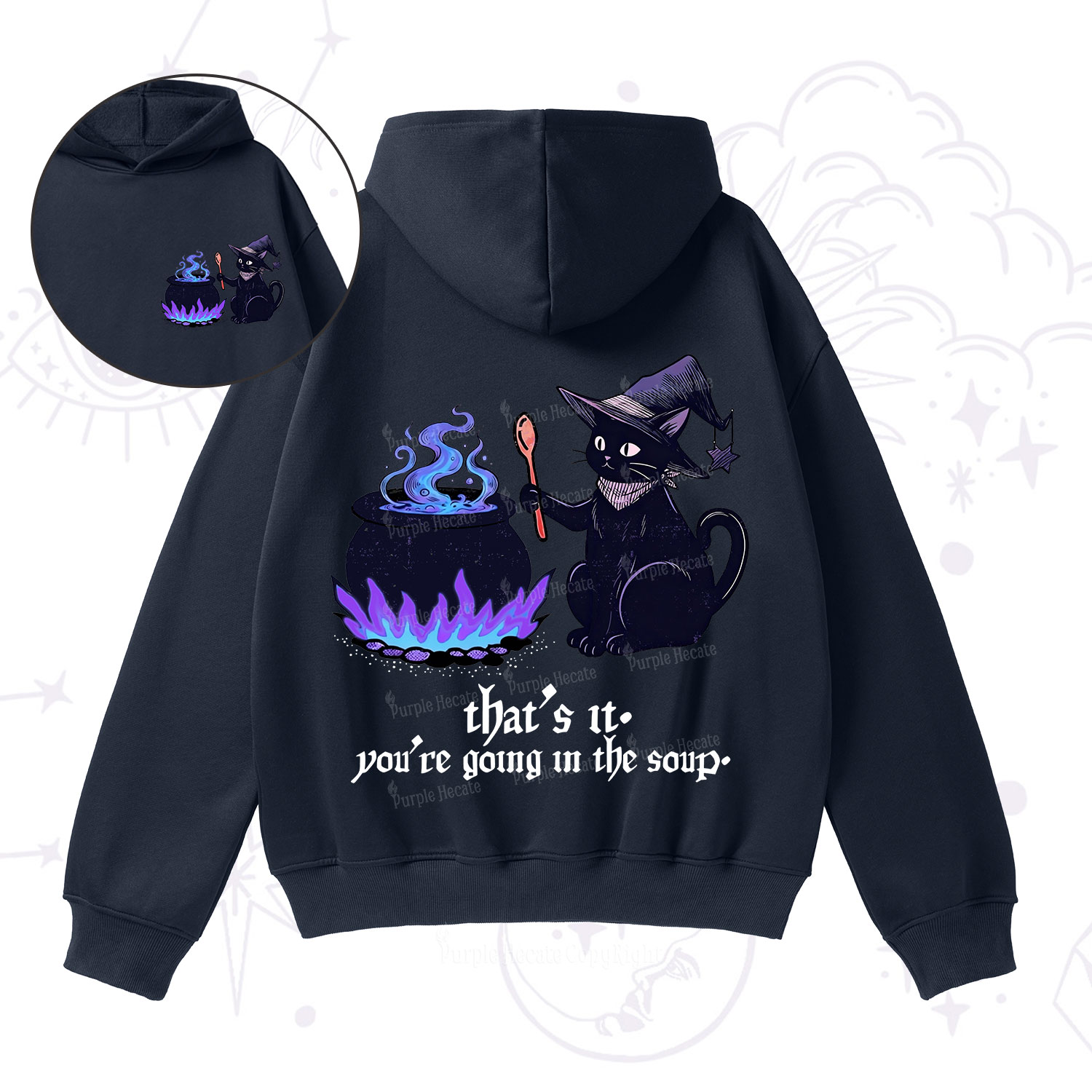 Purplehecate That's It You're Going In The Soup Fleece Hoodie Suit