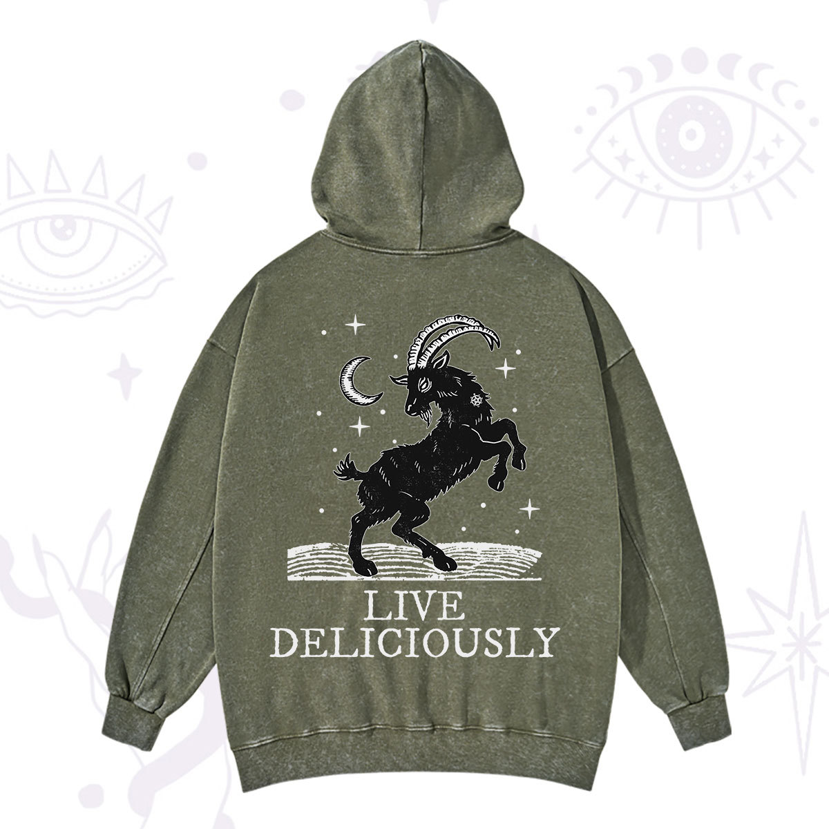 Purplehecate Live Deliciously Washed Hoodie