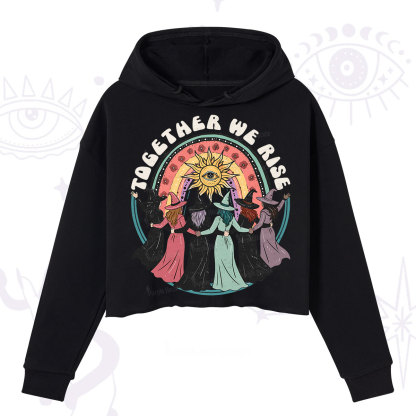Purplehecate Together We Rise Crop Hoodie