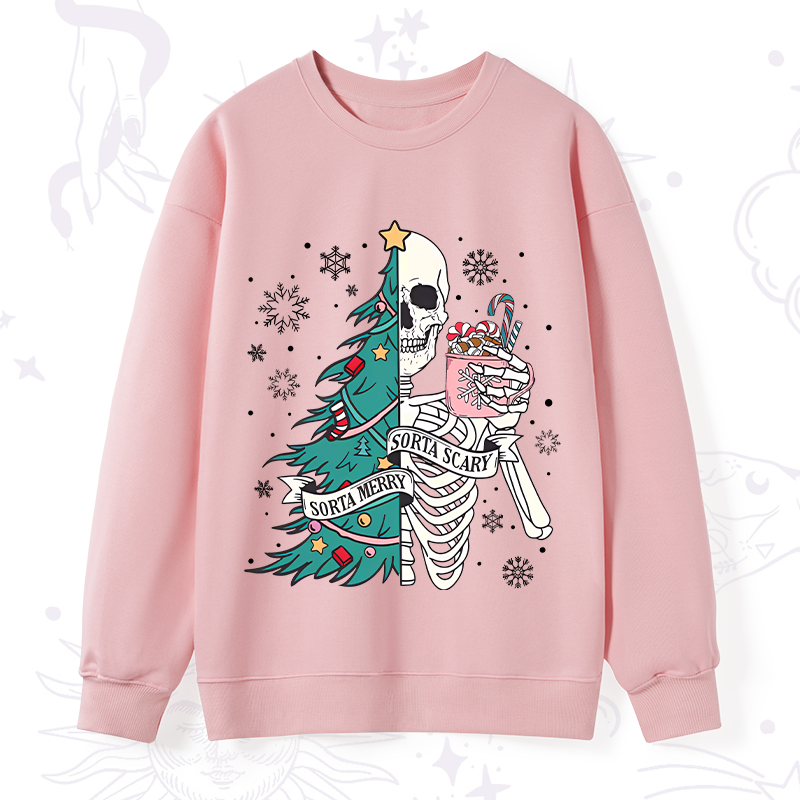 Purplehecate Sorta Merry Sorta Scary Christmas Sweatshirt