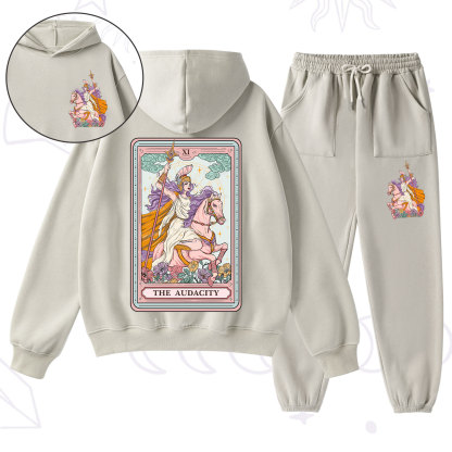 Purplehecate The Audacity Tarot Card Fleece Hoodie Suit