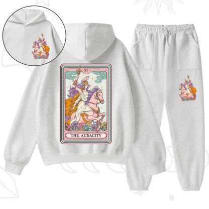 Purplehecate The Audacity Tarot Card Fleece Hoodie Suit