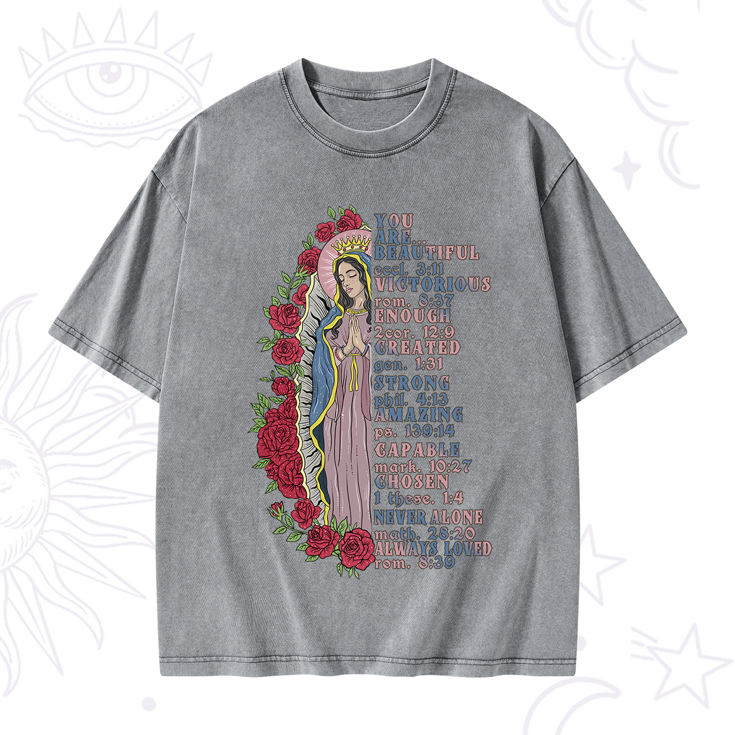 Purplehecate Biblical Blessings Washed T-Shirt