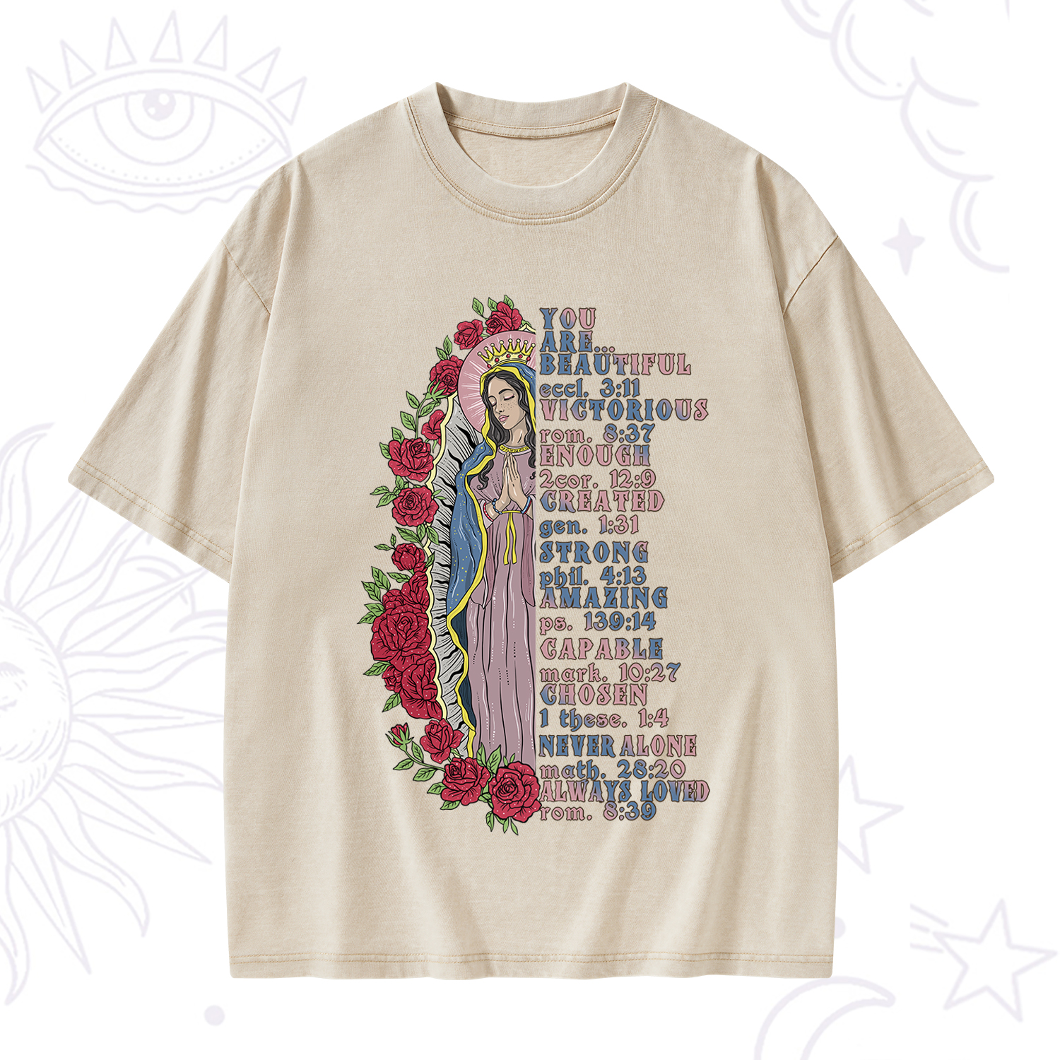 Purplehecate Biblical Blessings Washed T-Shirt