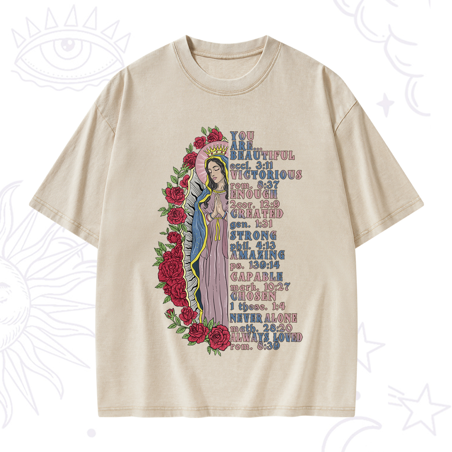 Purplehecate Biblical Blessings Washed T-Shirt