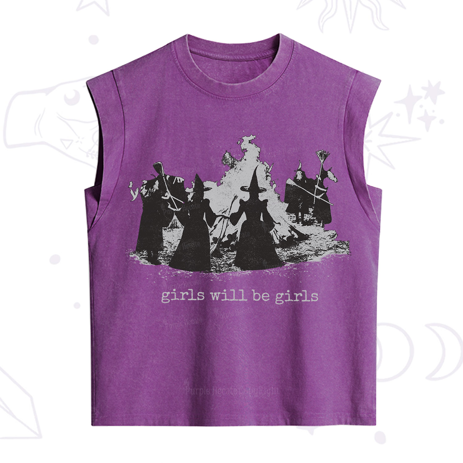 Purplehecate Girls Will Be Girls Vintage Washed Tank