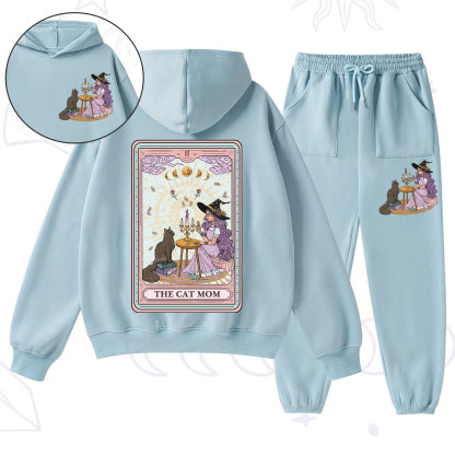 Purplehecate The Cat Witch Mom Tarot Fleece Hoodie Suit