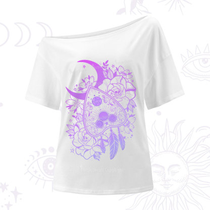Purplehecate Neon Ouija One Shoulder T-Shirt