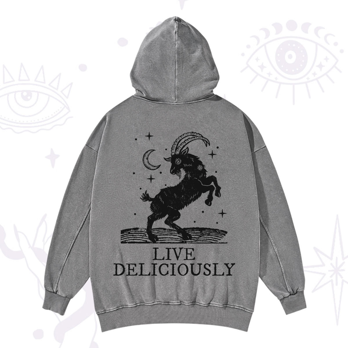 Purplehecate Live Deliciously Washed Hoodie