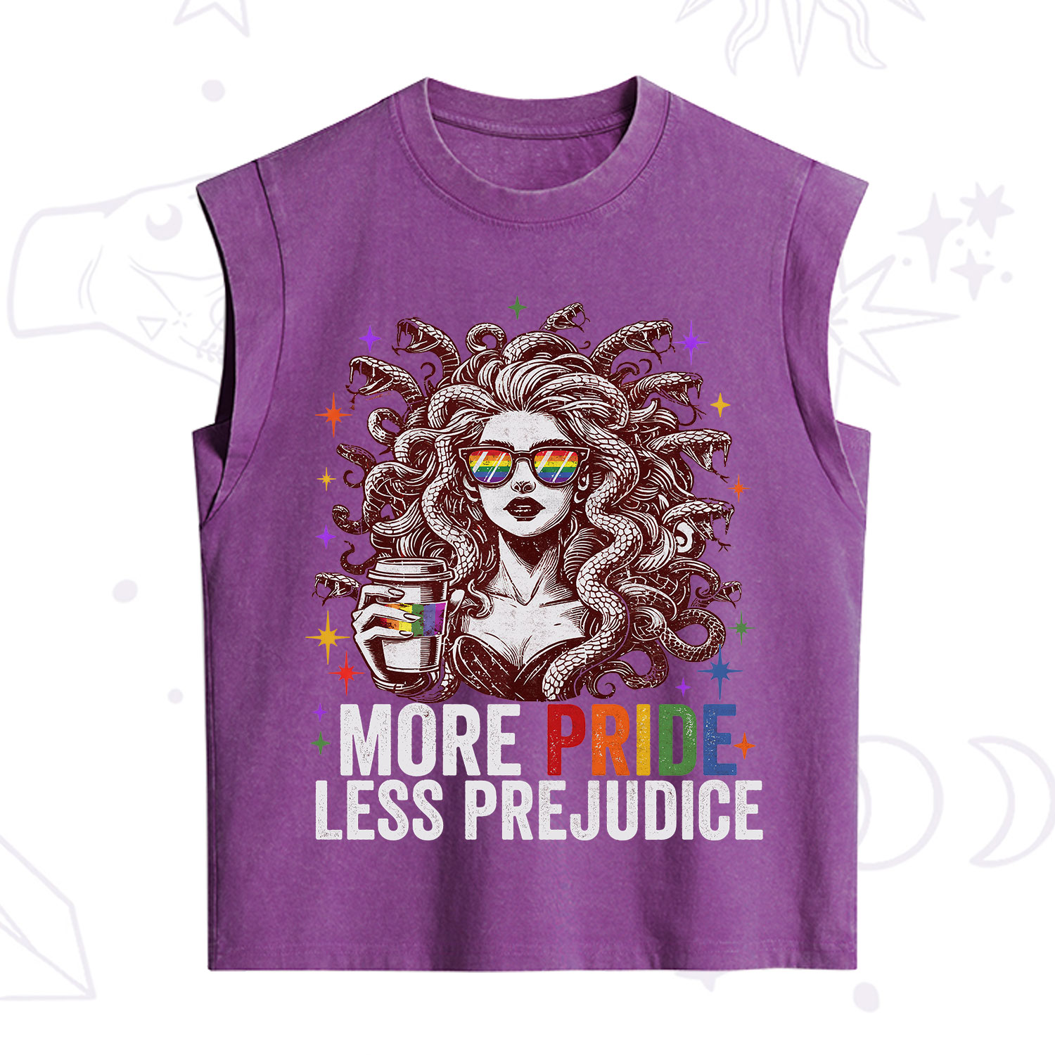 Purplehecate More Pride Less Prejudice Medusa Vintage Washed Tank