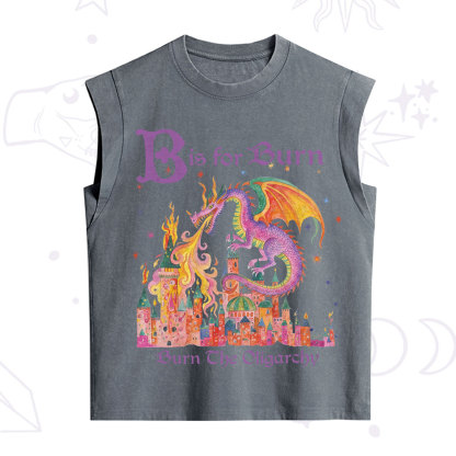 Purplehecate Burn The Oligarchy Vintage Washed Tank