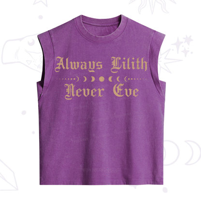 Purplehecate Always Lilith Never Eve Vintage Washed Tank