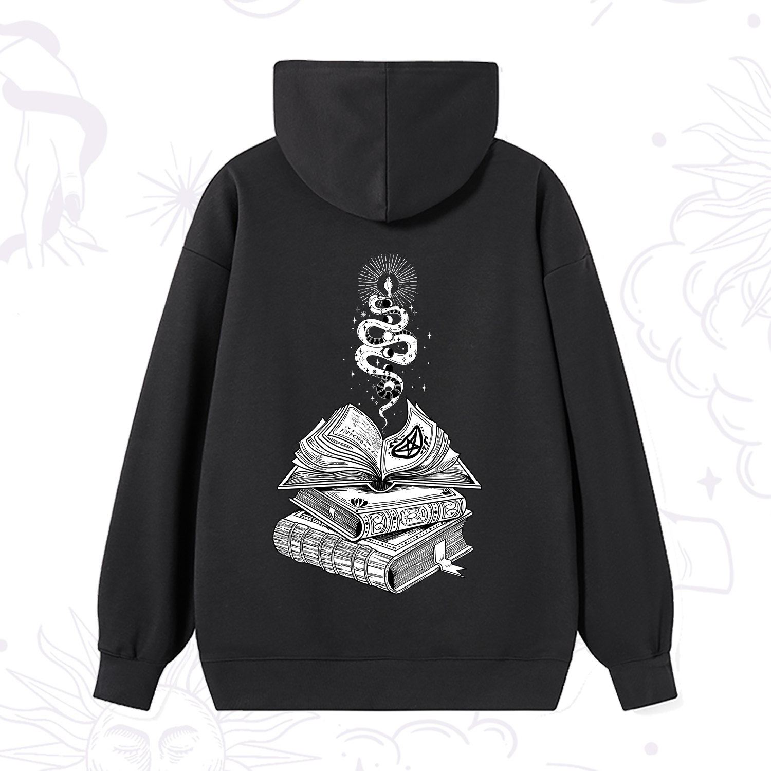 Purplehecate Spellbook And Guardian Serpent Hoodie