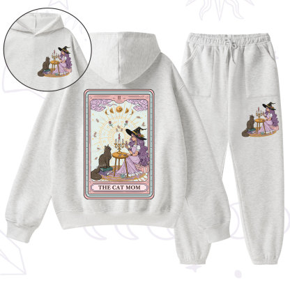 Purplehecate The Cat Witch Mom Tarot Fleece Hoodie Suit