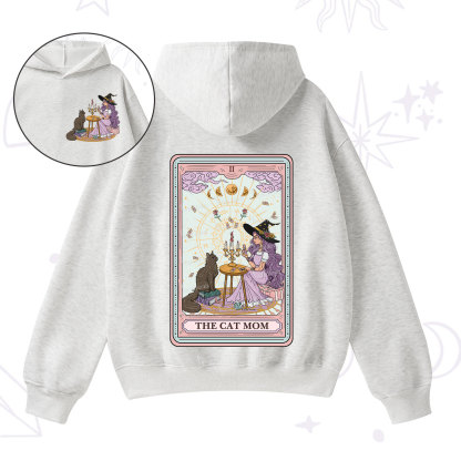 Purplehecate The Cat Witch Mom Tarot Fleece Hoodie Suit