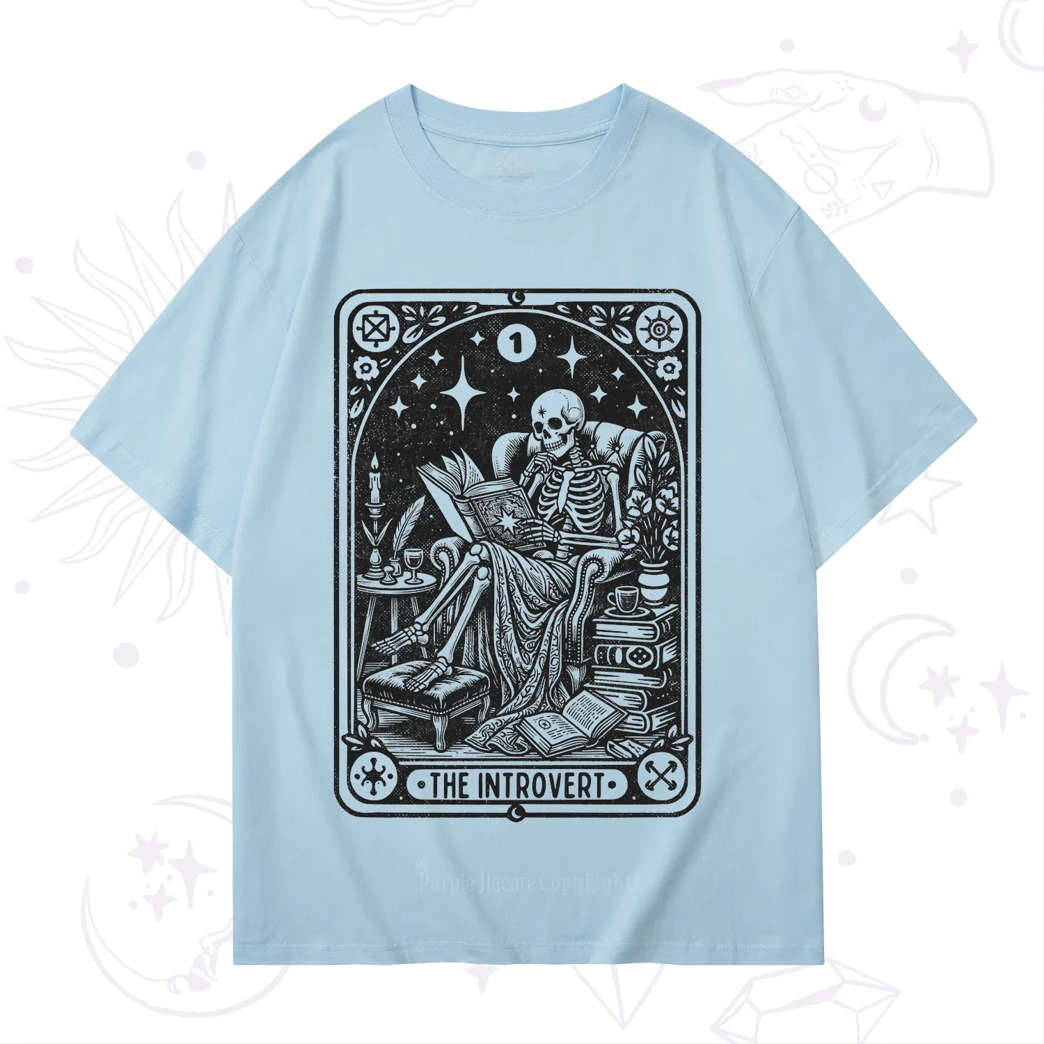 Purplehecate The Introvert Tarot Card T-Shirt