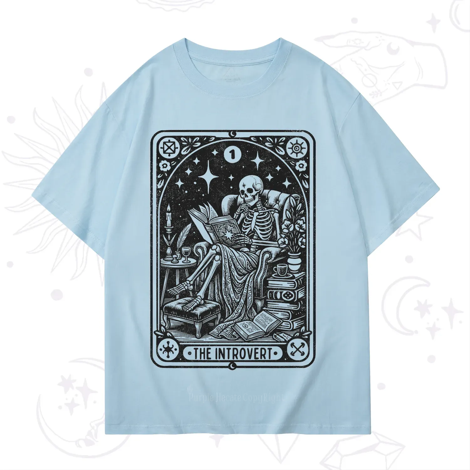 Purplehecate The Introvert Tarot Card T-Shirt