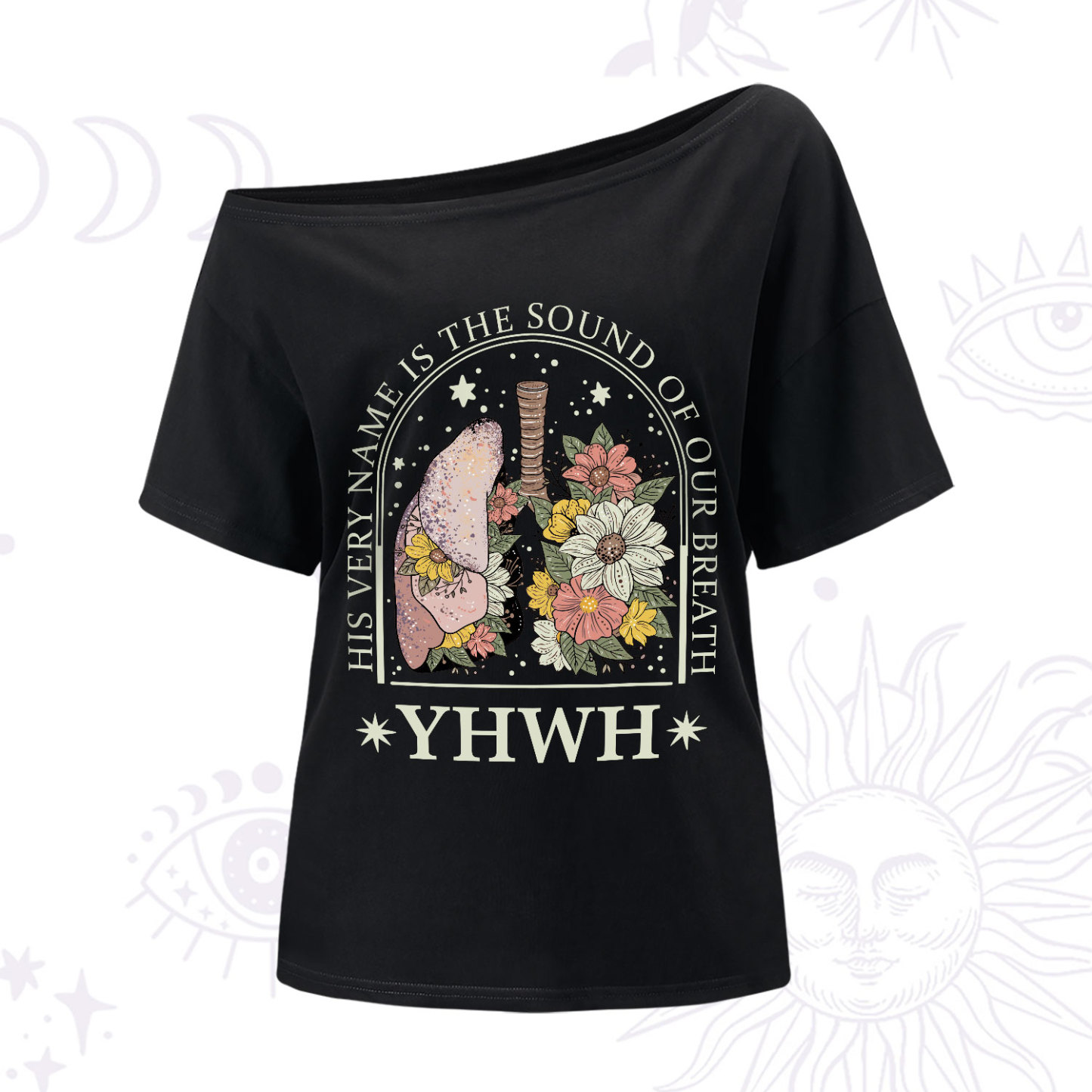 Purplehecate His Very Name Is The Sound Of Our Breath One-Shoulder T-S