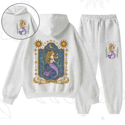 Purplehecate Capricorn Zodiac Fleece Hoodie Suit