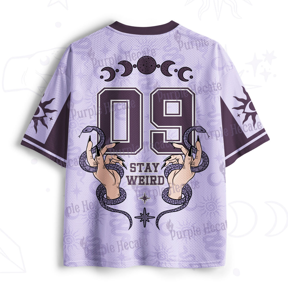 Purplehecate Occult Serpent 09 Stay Weird Mesh Jersey
