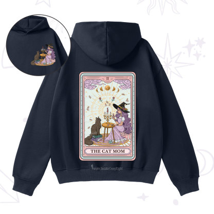 Purplehecate The Cat Witch Mom Tarot Fleece Hoodie Suit