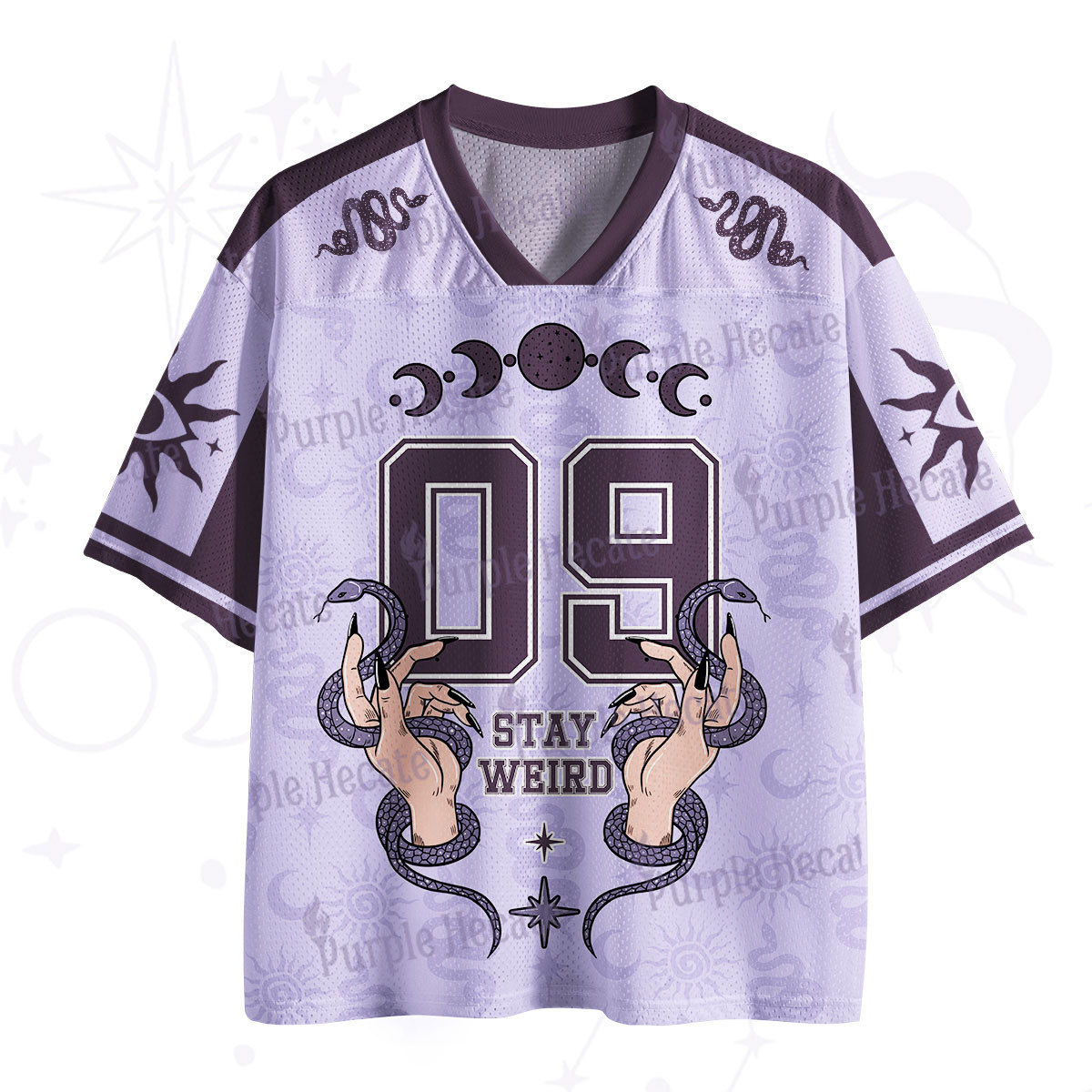 Purplehecate Occult Serpent 09 Stay Weird Mesh Jersey
