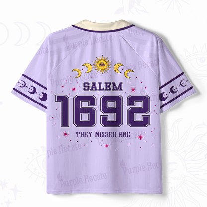Purplehecate Salem 1692 They Missed One Polo Collar Unisex Jersey