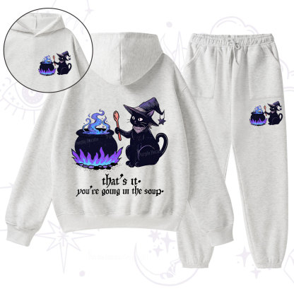 Purplehecate That's It You're Going In The Soup Fleece Hoodie Suit