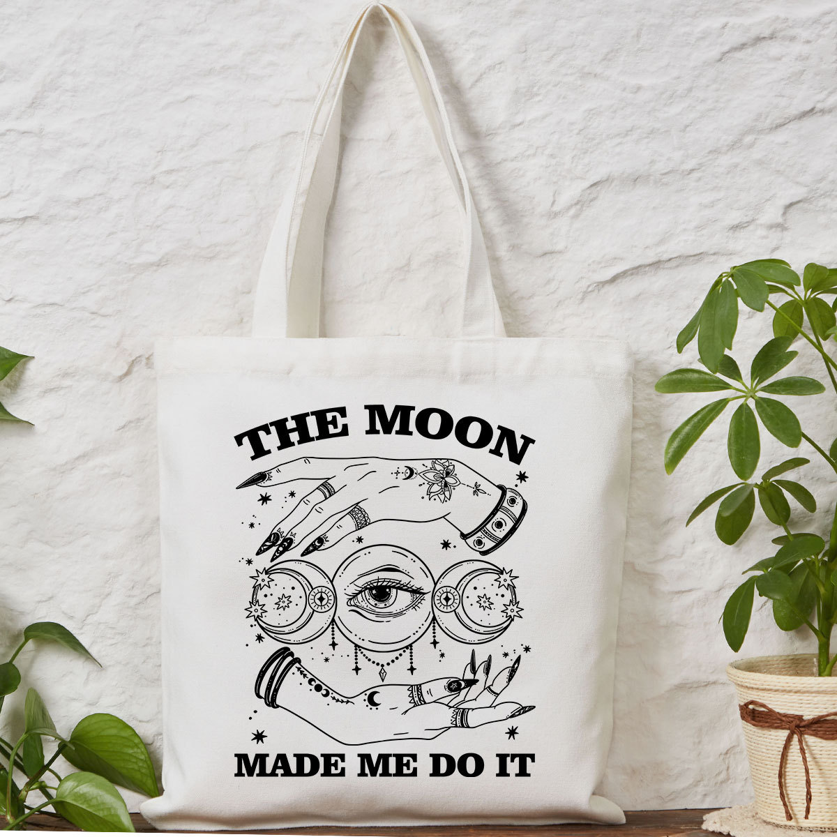 Purplehecate Funny The Moon Made Me Do It Tote Bag