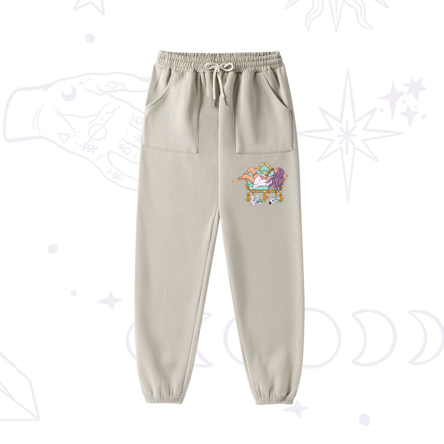 Purplehecate The Dog Mom Tarot Fleece Hoodie Suit