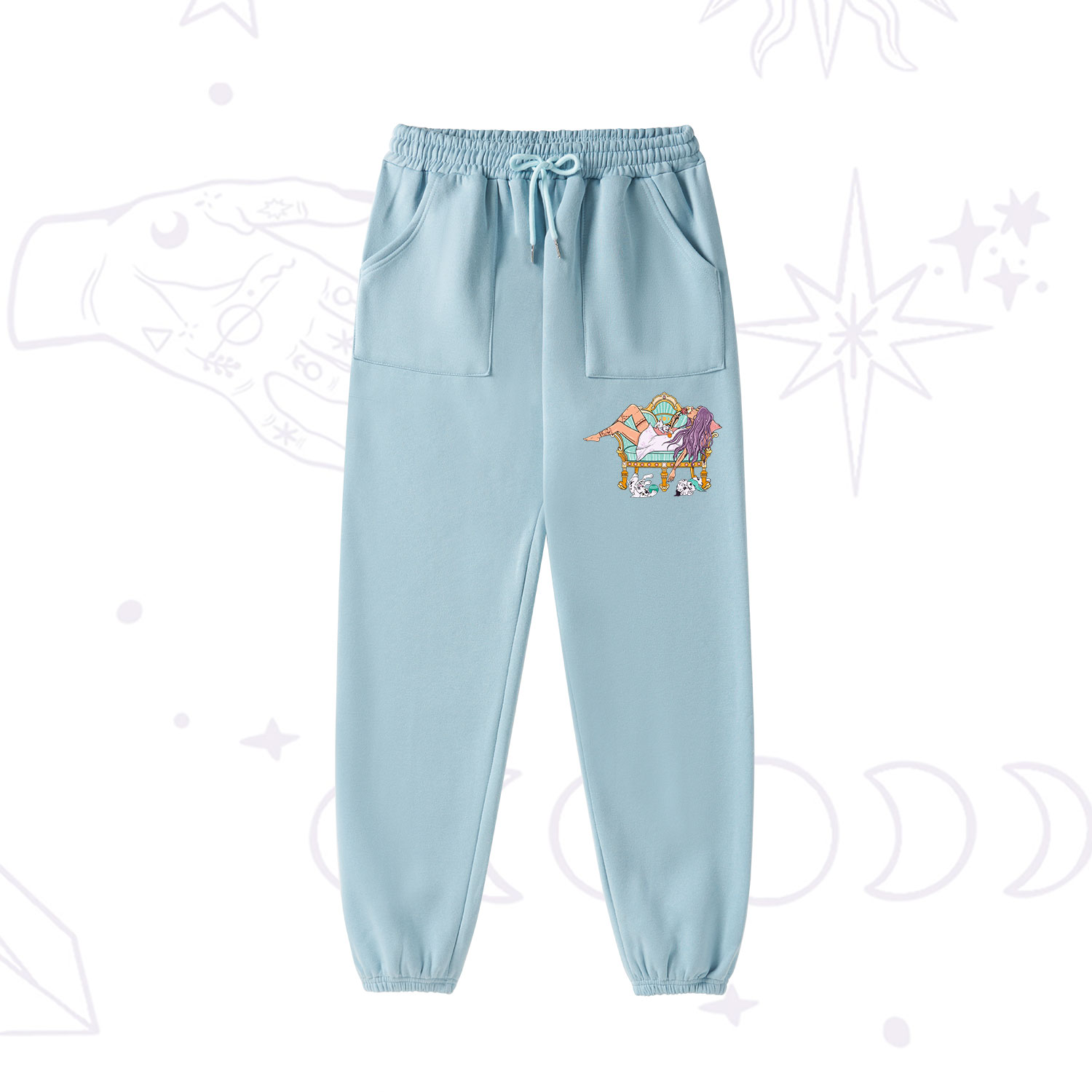 Purplehecate The Dog Mom Tarot Fleece Hoodie Suit