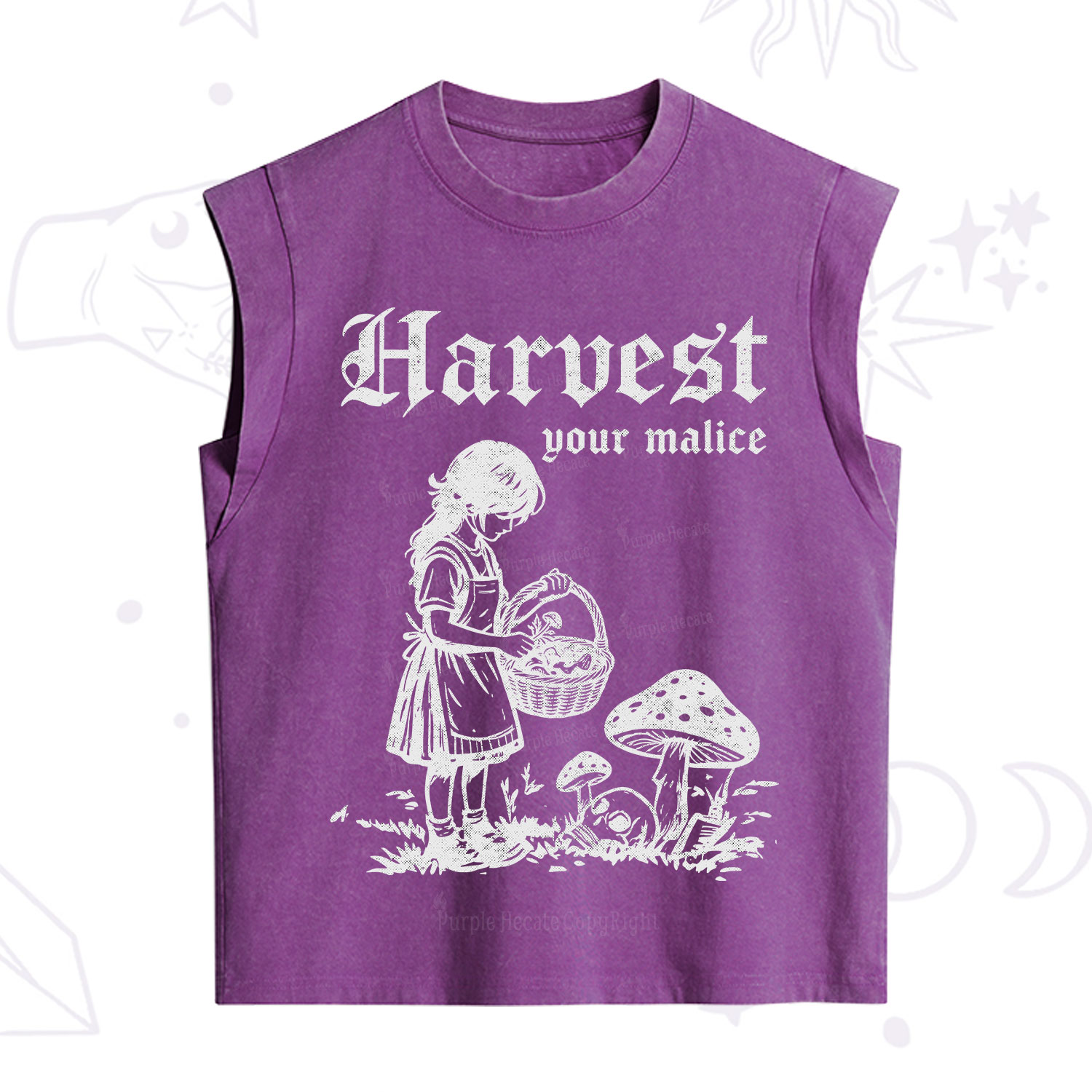 Purplehecate Harvest Your Malice Vintage Washed Tank
