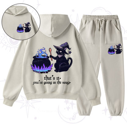 Purplehecate That's It You're Going In The Soup Fleece Hoodie Suit