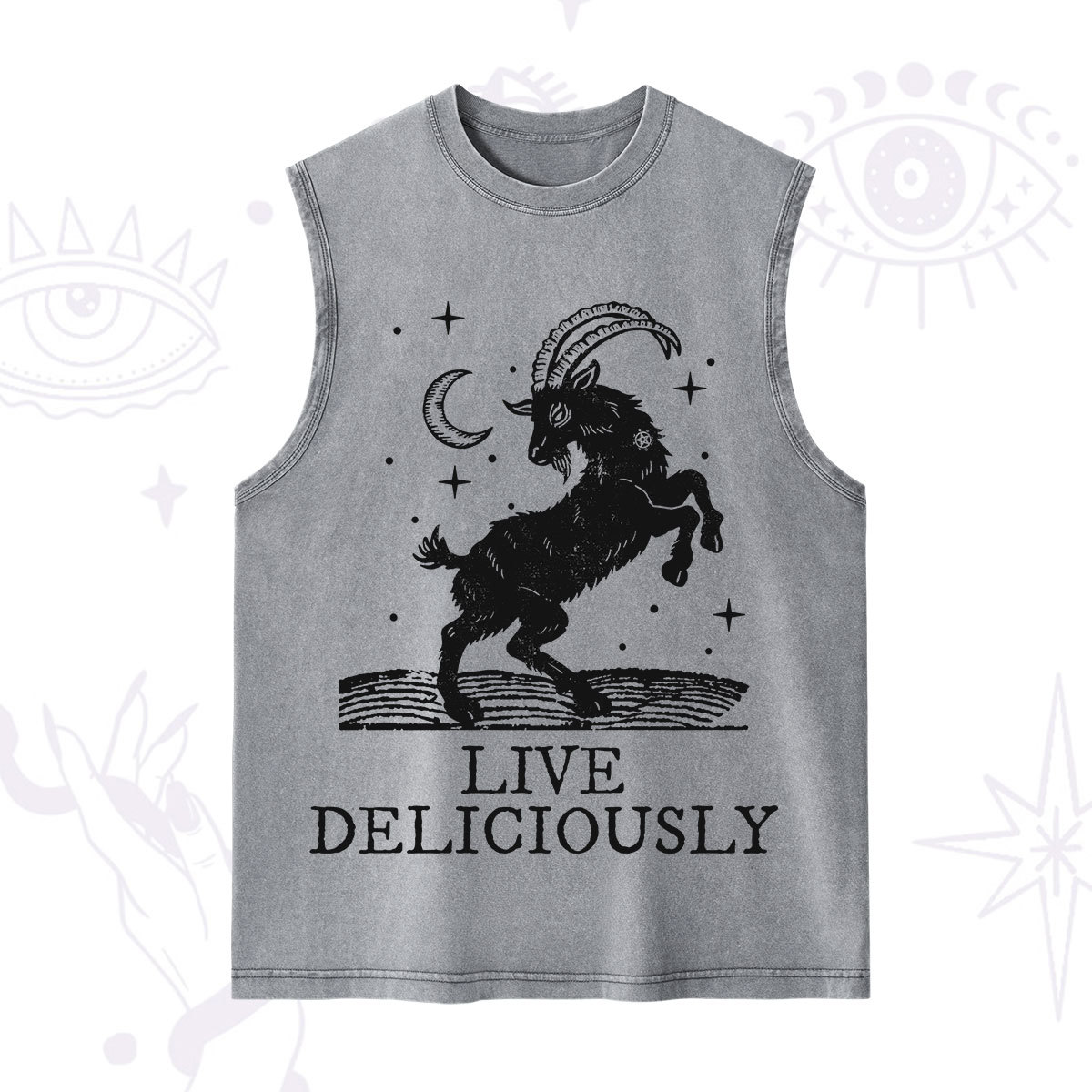 Purplehecate Live Deliciously Washed Tank