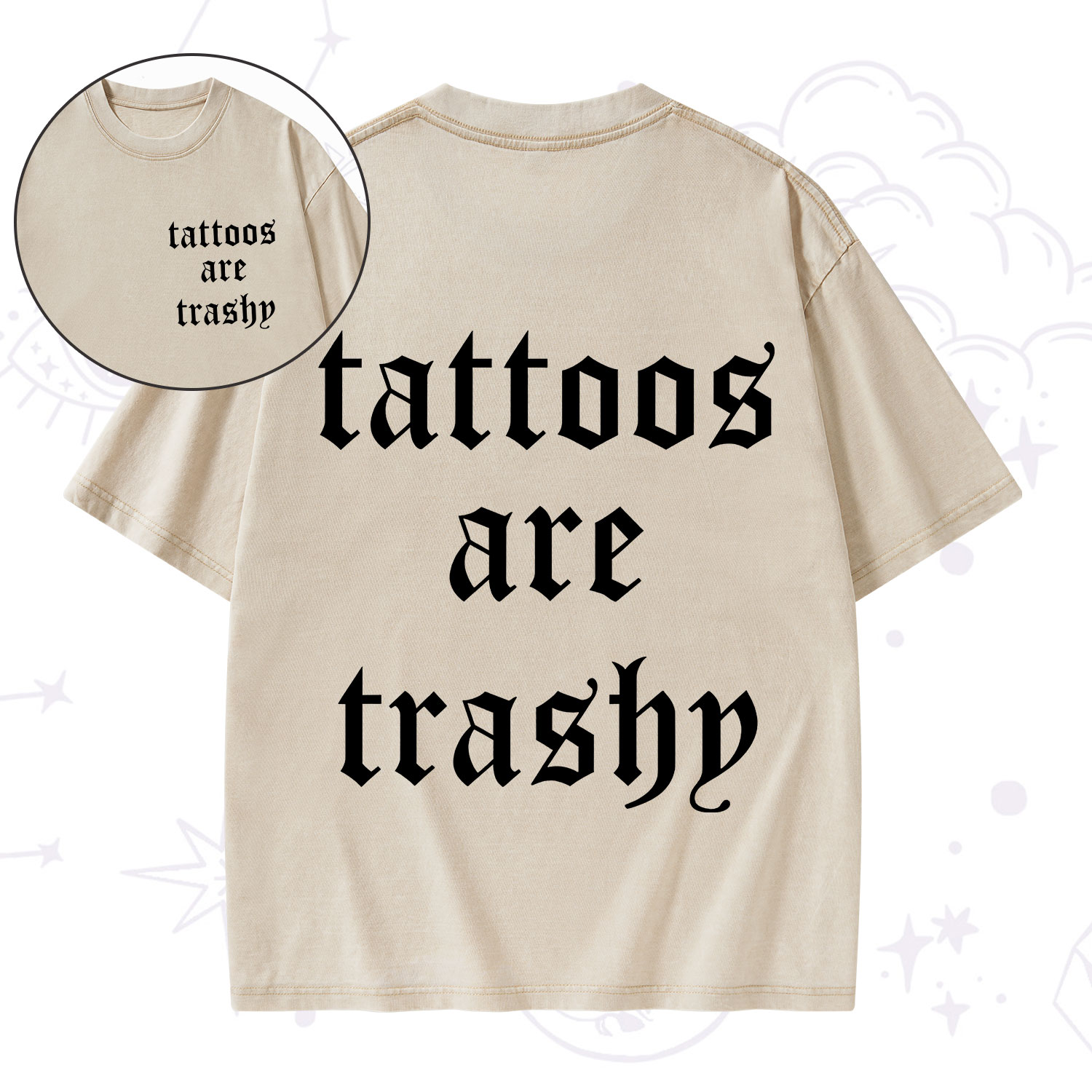 Purplehecate Tattoos Are Trashy Washed T-Shirt