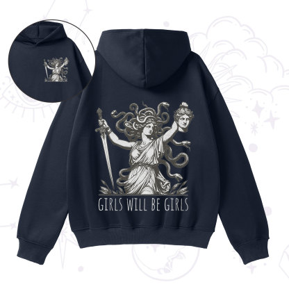 Purplehecate Girls Will Be Girls Medusa Fleece Hoodie Suit