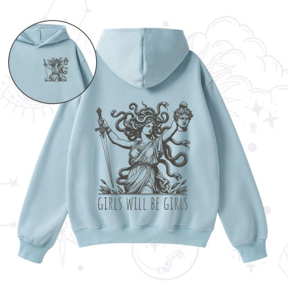 Purplehecate Girls Will Be Girls Medusa Fleece Hoodie Suit