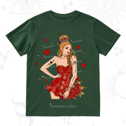 Purplehecate Eternal Bloom Heart Queen Valentine T-Shirt