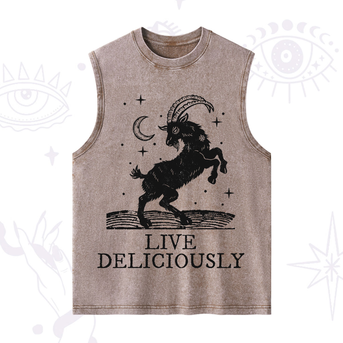 Purplehecate Live Deliciously Washed Tank