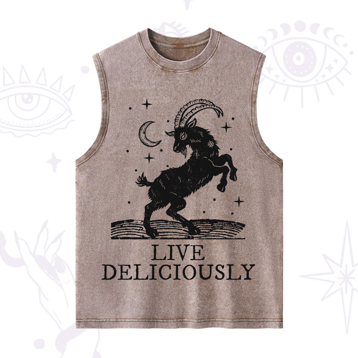 Purplehecate Live Deliciously Washed Tank