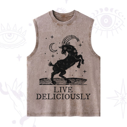 Purplehecate Live Deliciously Washed Tank