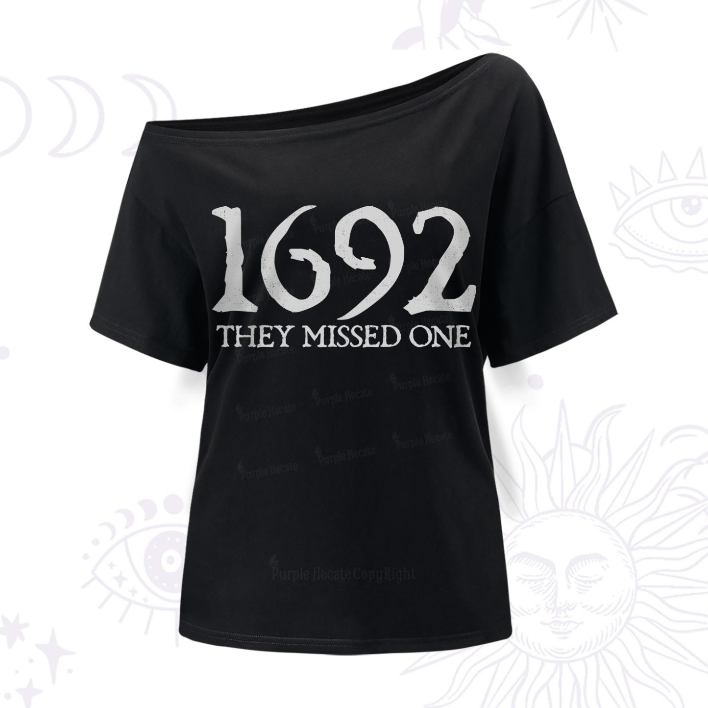 Purplehecate 1692 They Missed One One Shoulder T-Shir