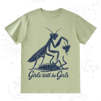 Purplehecate Girls Will Be Girls Praying Mantis T-Shirt
