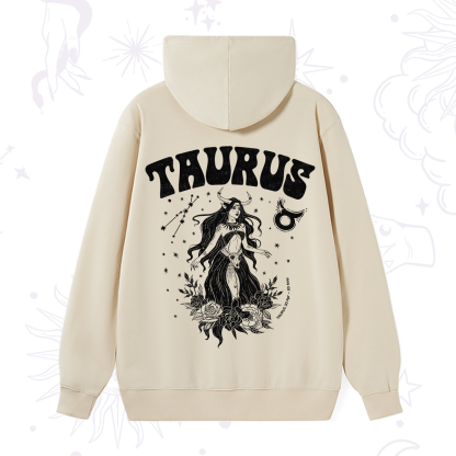 Purplehecate Taurus Zodiac Glyphs Hoodie