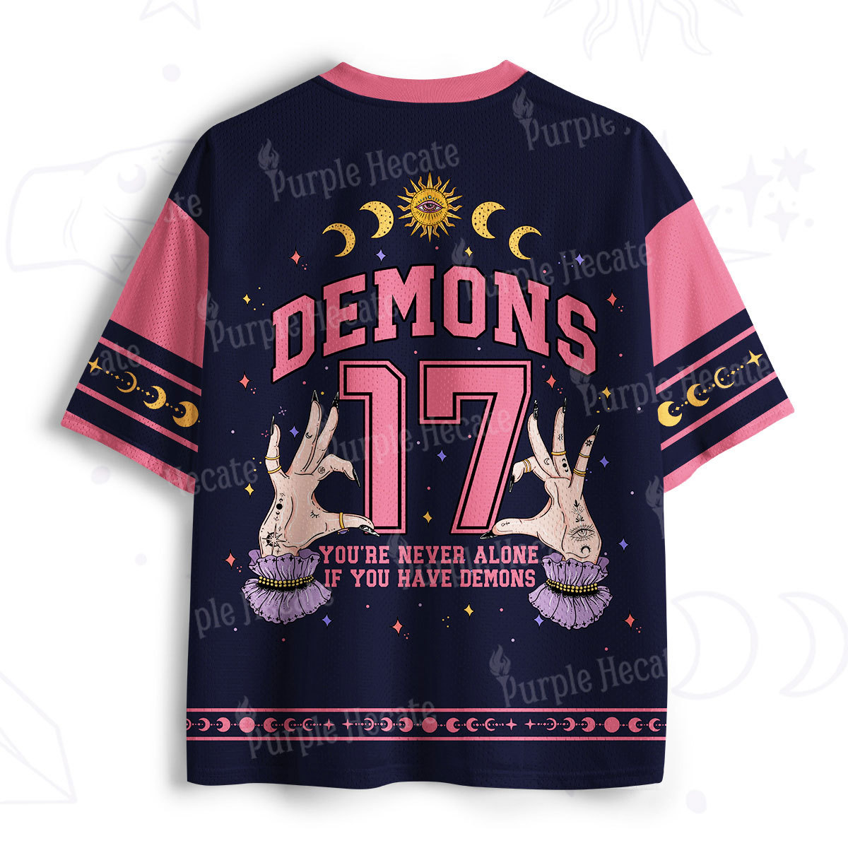 Purplehecate You're Never Alone If You Have Demons Mesh Jersey