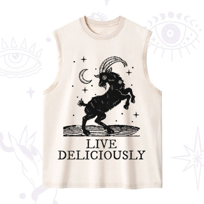 Purplehecate Live Deliciously Washed Tank