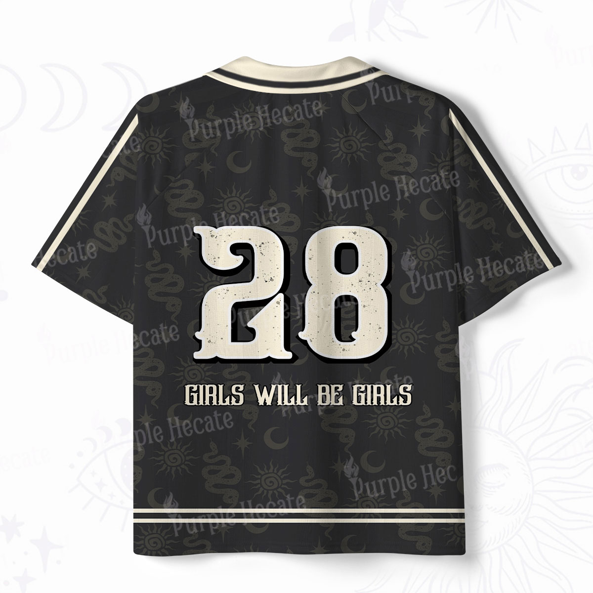 Purplehecate Girls Will Be Girls Polo Collar Unisex Jersey