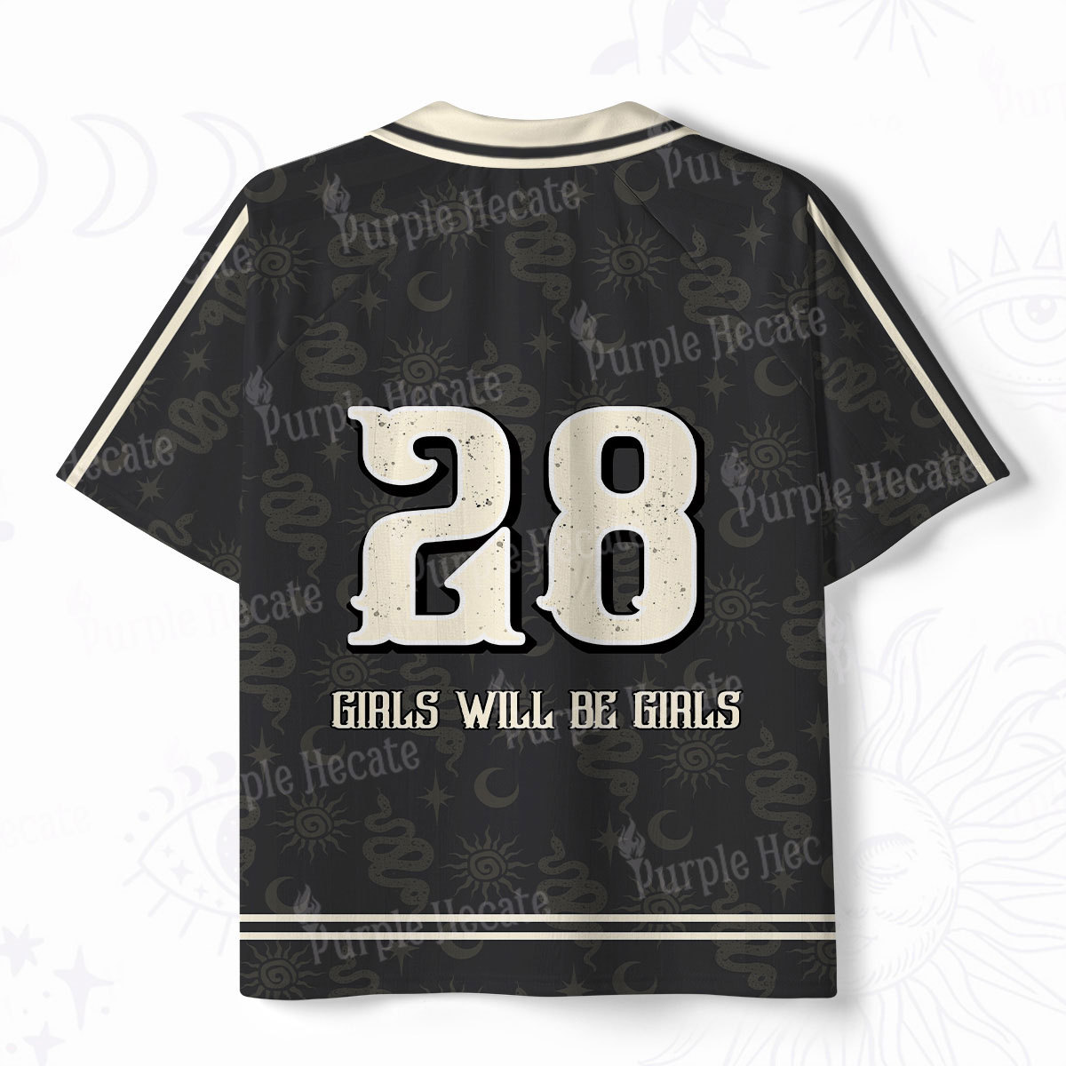 Purplehecate Girls Will Be Girls Polo Collar Unisex Jersey