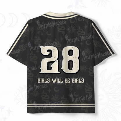 Purplehecate Girls Will Be Girls Polo Collar Unisex Jersey
